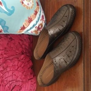 Brown Slip-On Women's Shoes